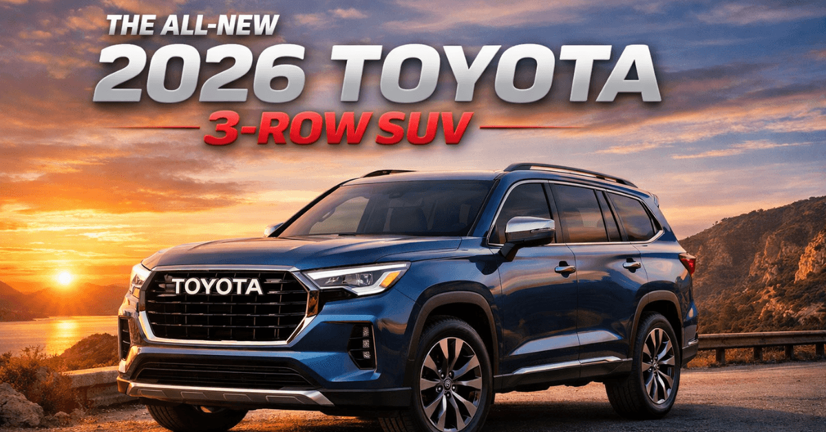 Toyota 3-Row SUV 2026: Seating, Space & Features